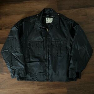 Vintage Liberty Windbreaker Nylon With Quilted Zip In Liner Made In USA Black